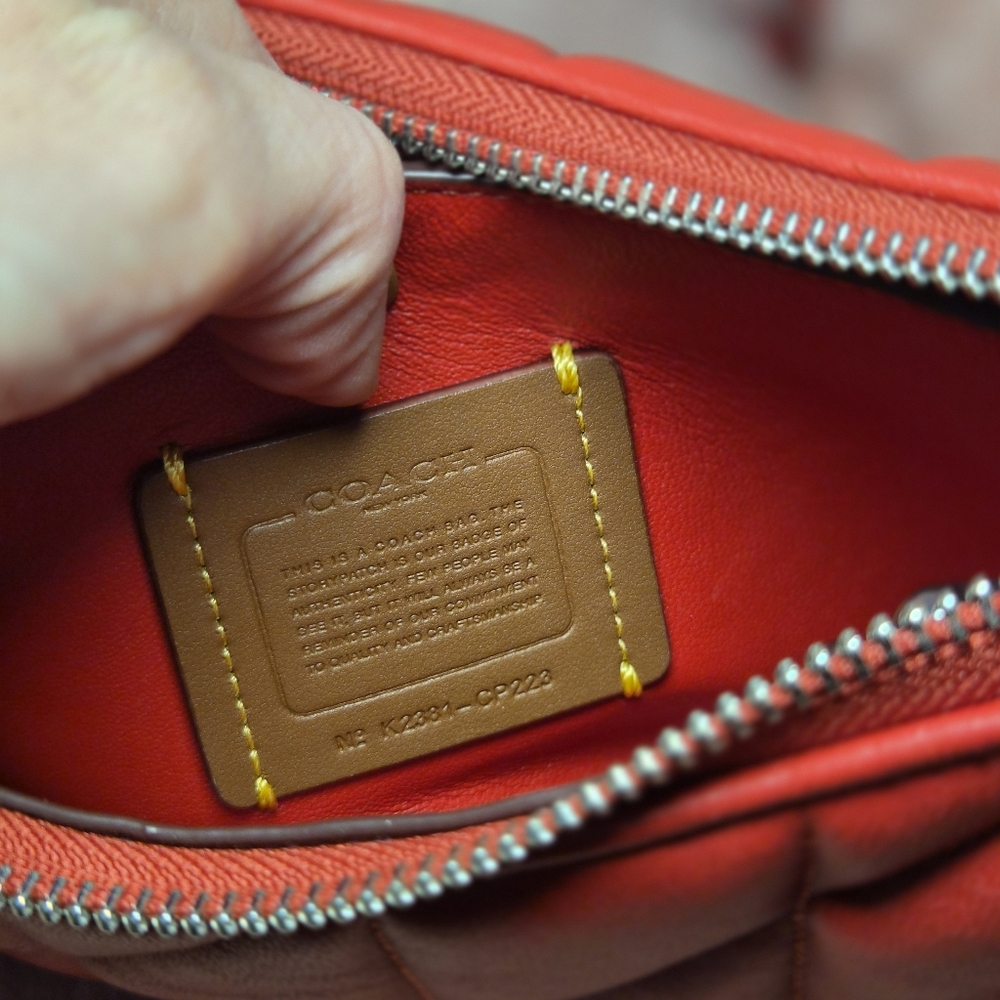 Coach Mira Red Quilted Leather Shoulder Bag NEW - Picture 13 of 16